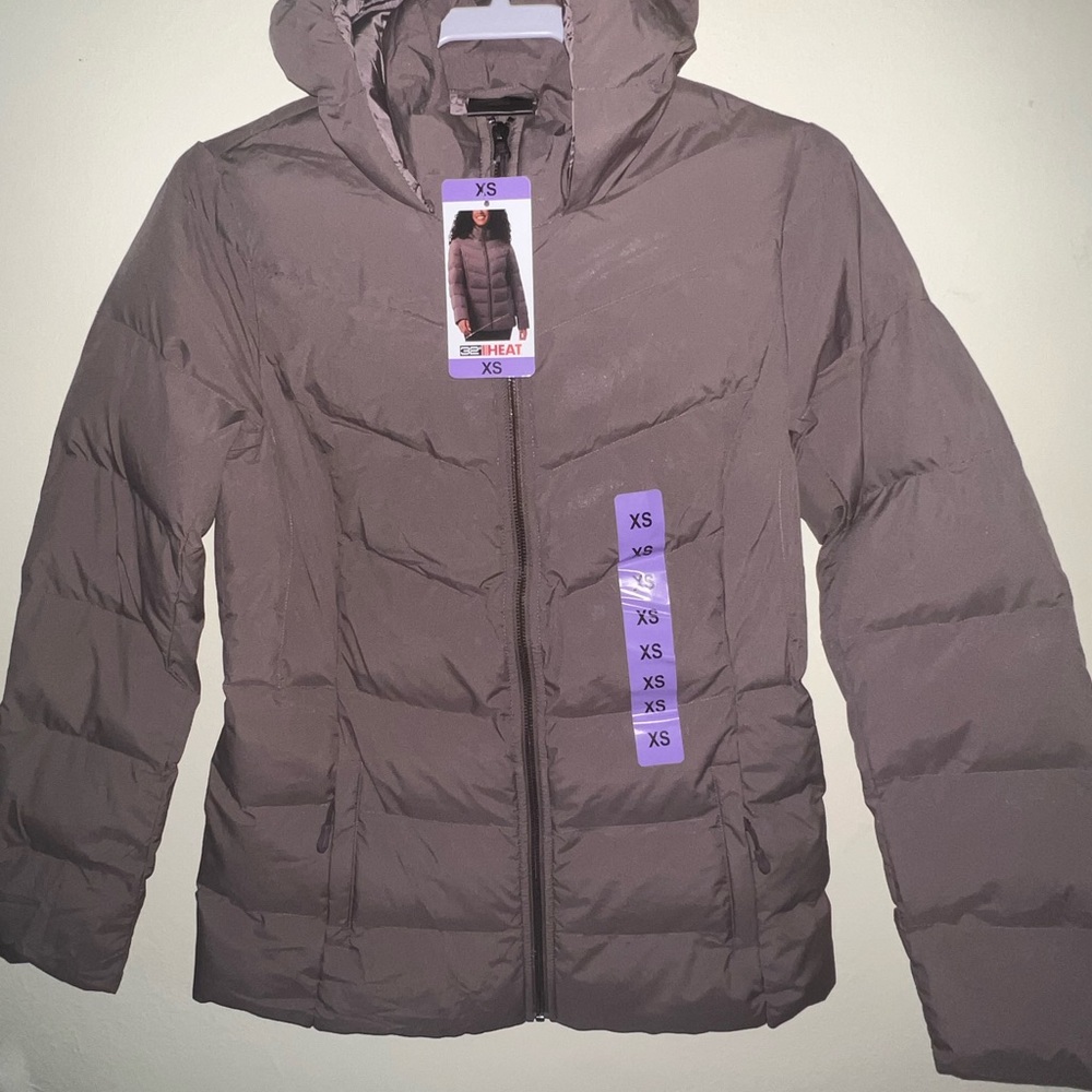 32 Degrees Women's Taupe Puffer Jacket